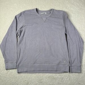 Outerknown Hightide Crew Shirt Men's Size XL Terry Cloth Sweatshirt Purple